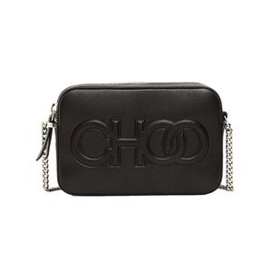 Jimmy Choo Black Leather Crossbody Bag
with COA